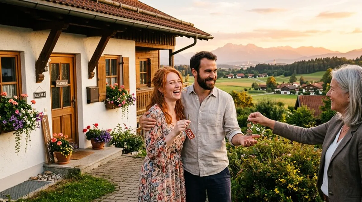 Eigenheim Schlüsselübergabe